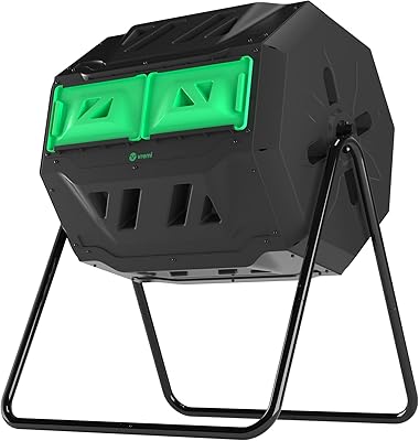 VREMI Outdoor compost bin - Double 360 ​​° UV -resistant chamber and rust 42 GAL with secure sliding doors - all seasons with ventilation system.. DIAYTAR NIGERIA promises affordability and variety with every purchase, delivered in 5-8 days.