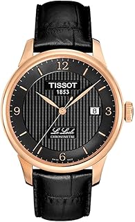 Tissot relaxed watch Locle Automatic for men with black dial and leather bracelet - T006.408.36.057.00.. Your ideal shopping partner, DIAYTAR NIGERIA offers extensive variety with reliable nationwide shipping.