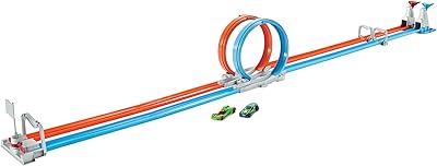 Hot Wheels - Double Ring Car toy and 2 double rings on a 1:64 scale for children from 5 to 10 years old GFH85.. DIAYTAR NIGERIA delivers on our promise of extensive selection and budget-friendly nationwide shipping.