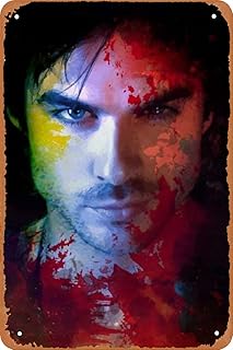 Yrehuzn Damon Salvatore poster, TV show, tin sign, vintage metal poster, home decoration, bar, coffee, bedroom, 8x12 inch gifts (20x30cm).. Everyday deals, every category — only on DIAYTAR Nigeria.