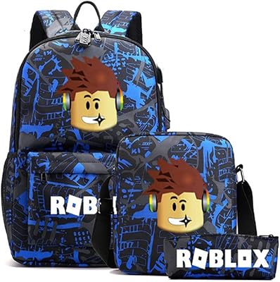 Roblox backpack compatible with 3 -piece game bags.. DIAYTAR NIGERIA combines the largest product selection with affordable prices and reliable delivery.