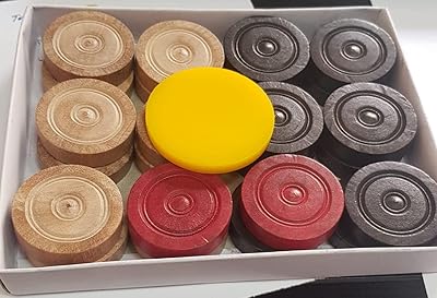 Altimax wooden Carromx CARROM coins with luxury wooden room 6 mm thick, 24 pieces + 1 striker.. DIAYTAR NIGERIA brings online shopping to every Nigerian with affordable prices and reliable shipping.