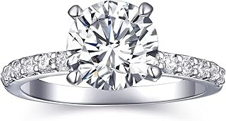 Dainty life engagement ring for women, round engagement ring in 2 carat cubic zirconia, false wedding promise ring, set for women, size 4-11.. Your everyday shopping solution, DIAYTAR NIGERIA offers variety and value delivered within 8 days.