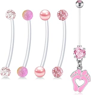Elastic maternity rings in transparent acrylic 14G for pregnancy and maternity, 22/25/32/35/38 mm.. Shop with confidence at DIAYTAR NIGERIA, offering extensive product variety with nationwide delivery.