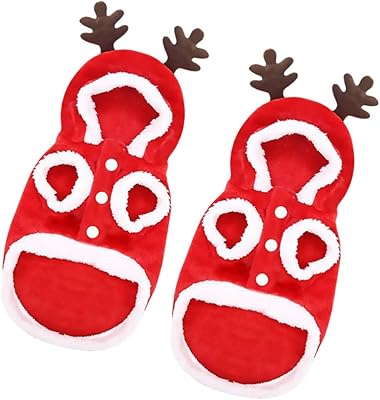 Boo Pet Bob Eik Santa Claus Design Hooded Hooded Dog 2 Pieces Pet Coat Puppies Chats Size Size.. Experience the DIAYTAR difference with our vast product selection and delivery within 5-8 days.