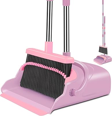 Ensemble shovel, broom and dust shovel for the house, set for broom and dust shovel, set on foot and dust shovel for the office (pink).. From phone accessories to home decor — DIAYTAR Nigeria ships it fast.