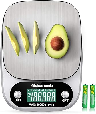 Rechargeable digital kitchen balance aunhuit 10kg/22lb waterproof multifunction 1g precision food weight gram ounce tare g/oz/ml/ct/kg/tl/fl: oz/lb: oz/lbpour cooking, USB and batteries.. Shopping made simple with DIAYTAR NIGERIA's vast selection and budget-friendly nationwide delivery.