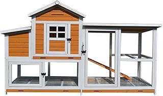 Large rabbit hut in fir wood, hen, chicken coop, chicken coop, chicken nest box, rabbit nest box - with rear nest box, poultry cage.. DIAYTAR NIGERIA: Your one-stop e-commerce destination with affordable prices and nationwide delivery in 5-8 days.