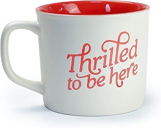 Shallo ceramic and porcelain cup 400 ml for coffee and tea - 10.5 x 9 cm, white and red.. DIAYTAR NIGERIA: Where online shopping becomes effortless with budget-friendly nationwide delivery.