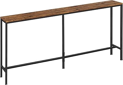7 -inch supergarry console table, long and narrow sofa tables, behind the sofa table, entrance lane table, entrance door entrance tables, living room - ancient brown.. DIAYTAR NIGERIA: Your trusted marketplace that combines variety, affordability and reliable shipping.