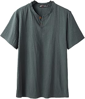 Cotton and linen oversized t-shirt for men classic Chinese style.. Experience the satisfaction of affordable shopping with DIAYTAR NIGERIA's nationwide 5-8 day delivery.