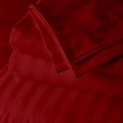 4 -room luxury bedroom set, cotton, 100 % Egyptian cotton, 400 wires, set of cotton sheets with a deep pocket of 15 inches, Bordeaux stripes.. Discover endless possibilities with DIAYTAR NIGERIA's vast e-commerce selection and budget-friendly delivery.