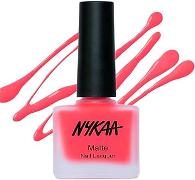 Nykaa neon matte nail polish (Cherry Pop - 75) - Red - Long -term color nail polish, rich pigment in a single pass (9 ml).. DIAYTAR NIGERIA stands as your affordable shopping ally with nationwide delivery in just 5-8 days.