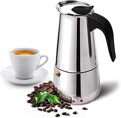 Surfexa espresso machine with classic and rich moca coffee maker, Cuban coffee maker on the stove, espresso machine for machine for an espresso coffee percoist (6 cups).. DIAYTAR NIGERIA brings retail convenience to your screen with affordable prices and dependable shipping.