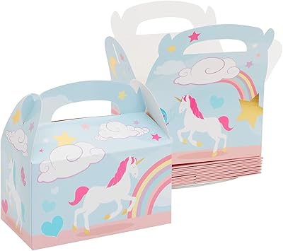 Candy boxes - Package of 24 paper drag boxes, unicorn sugared almond boxes for birthdays and events, 2 dozen drag boxes with gable, 6 x 3.3 x 3.6 inches.. Enjoy low prices, wide selections, and reliable delivery with DIAYTAR Nigeria.