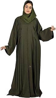 ABAYA PLONDED Classic open to the front Sara Arabia/HRT-10RSV.. DIAYTAR NIGERIA delivers happiness in 5-8 days with our affordable and diverse product range.