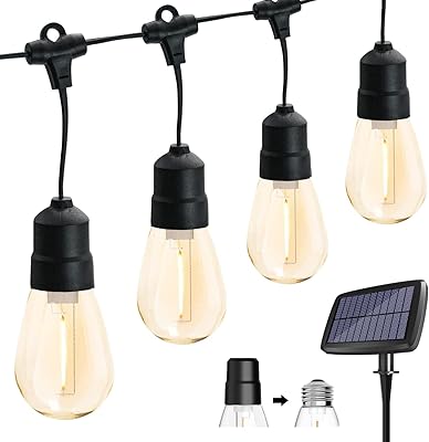 Outdoor solar light garland, JESLED 32FT/10M S14 Bulbs LIGHT WHITE Warm White, Decorative Lights Suspended Solar, LED lighting flashing 2200mAh for garden decoration, wedding, party patio (4 USB modes).. DIAYTAR NIGERIA: Where every Nigerian finds what they need at prices they can afford, delivered promptly.