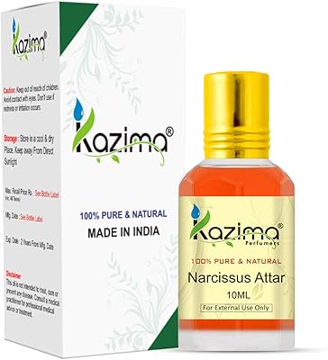 Kazima's Narciso Attar Unisexo -attar perfume - Pure natural non -diluted (10 ml).. No more overpriced stores — DIAYTAR Nigeria brings the best to your door.