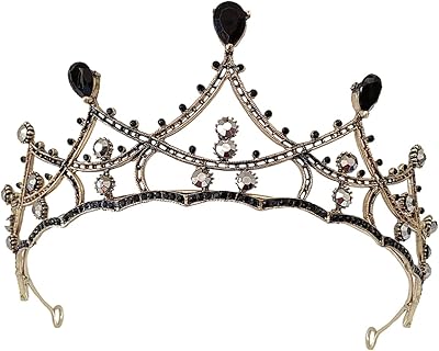 Glstoy black crown gothic crown rhinestones tiara lord farquaad hair strips bang girl black accessories black accessories for women wedding hair accessories bride diadem.. DIAYTAR NIGERIA: Where every purchase is affordable and delivery is always within a week.