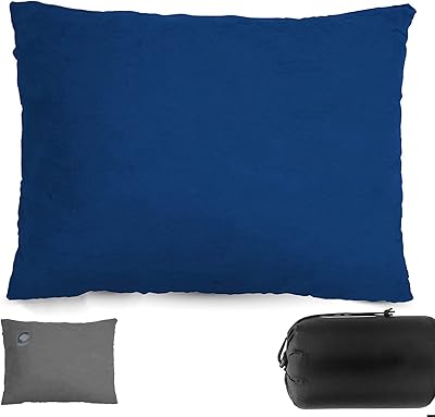 Travel camping pillow in compressible memory foam with separate airbag, portable compact pillow for hiking, beach, outdoor trips.. Your trusted marketplace, DIAYTAR NIGERIA offers comprehensive selection with budget-friendly delivery.