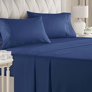Queen size bedroom - breathable and fresh - luxury hotel bed sheets - Ultra soft - deep pockets - Easy to install - 4 rooms - Inoungeable - Comfortable - Navy blue sheets - Royal Queen sheets.. Discover the convenience of DIAYTAR NIGERIA's vast e-commerce platform with delivery in just 5-8 days.
