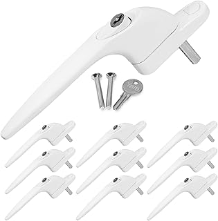 10 x Yale UPVC Universal window handle lock, online locking, 40 mm white glazing (package of 10).. DIAYTAR NIGERIA connects you with endless possibilities through our affordable e-commerce platform.