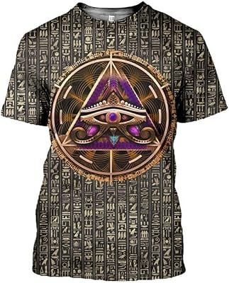 Brand t-shirt gods of ancient Egypt T-shirts printed in 3D.. DIAYTAR NIGERIA: Your trusted partner for affordable online shopping with reliable delivery timeframes.