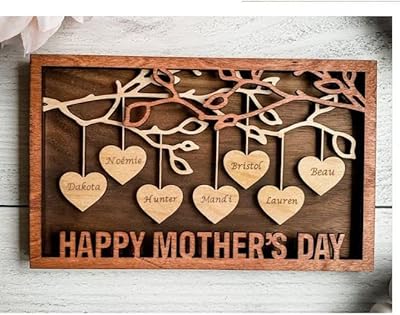 Unique gifts for mothers with a wooden genealogical tree with a heart.. Transform your online shopping experience with DIAYTAR NIGERIA's affordable and diverse marketplace.