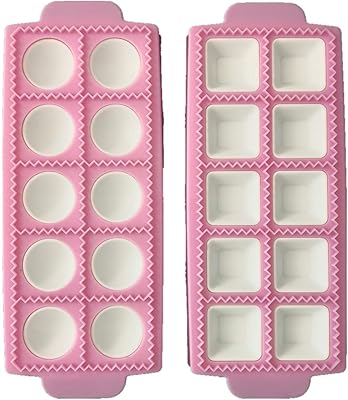 Package of 2 - 20 -hole meat machine - Pastry pan for pie ravioli for kitchen accessories (round and square).. DIAYTAR NIGERIA delivers affordability and convenience to your doorstep within 8 days of purchase.