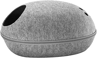 Wzhzj Lit For Breathable Felt Cats Removable Semi-Fermé Chenal Nidvable Chenal In the shape of washable egg shell beds for felt cats (Color: Gray).. Experience shopping without limits at DIAYTAR NIGERIA, where affordability meets convenience in just days.