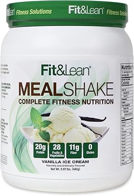 Shake meal substitute with proteins, fibers, probiotics and organic fruits and vegetables, vanilla, 0.45 kg, 10 portions per container.. Discover why DIAYTAR NIGERIA is the smart shopper's choice for affordable products delivered nationwide.