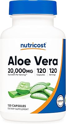 Extract from Aloe Vera Nutricost 20,000 mg, 120 capsules - gluten -free, GMO -free, suitable for vegetarians (100 mg of extract 200: 1).. Discover the perfect balance of selection and value with DIAYTAR NIGERIA's nationwide delivery service.