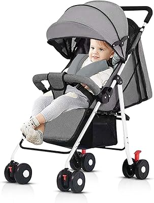 Stroller Occupor-Baby/Children/Toddles travel stroller from 0 months, compact umbrella stroller, storage basket, removable bumper, 5-point safety harness, travel compatible (gray).. DIAYTAR NIGERIA: Where affordability and variety meet with convenient delivery within 8 days.