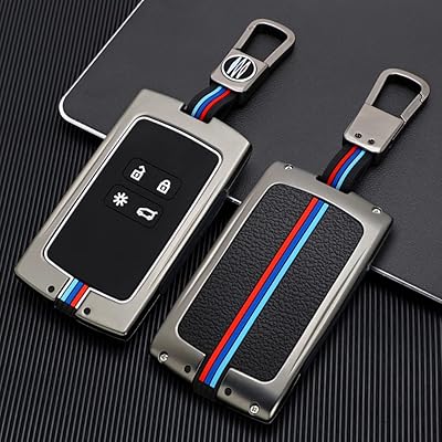 Autmek zinc alloy car key lid for Renault Koleos Kadjar Scenic and Megane with fluorescent silicone buttons (4 buttons color).. Discover the joy of online shopping with DIAYTAR NIGERIA's budget-friendly prices and reliable shipping.