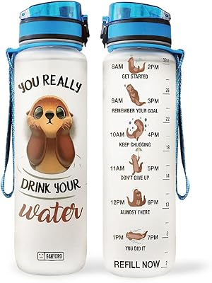 Bottle of motivation water 64hydro 32 oz 1 liter with time marker, otter advice, you really drink your water, otters lovers - htq1708030.. Discover why millions choose DIAYTAR for affordable online shopping with delivery in just 5-8 days.