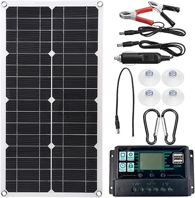 Kit of monocrystalline solar solar 250W 500W with controller 10A-20A-30A double USB for house.. Affordable luxury and fast service — only on DIAYTAR Nigeria.