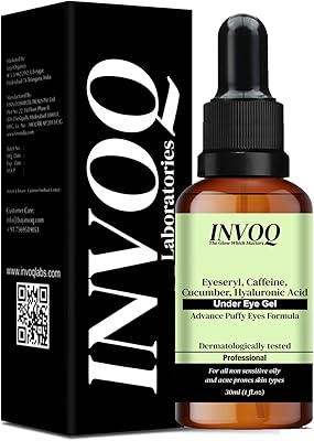 Invoq Under Eye Dark Circle to lighten the eyes and corrector serum for unisex, 30 ml.. DIAYTAR NIGERIA revolutionizes online shopping with competitive prices and reliable 5-8 day delivery.