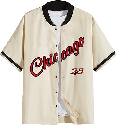Baseball shirts with short sleeves for men Georglitter with printed letter and buttons on the front.. DIAYTAR NIGERIA makes quality accessible with our affordable prices and dependable delivery service.