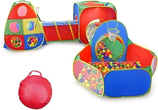 I-Plus Pit Ball tents for children with tunnels and 4 dart balls (5 pieces).. DIAYTAR NIGERIA makes quality accessible to all with our affordable prices and quick delivery service.
