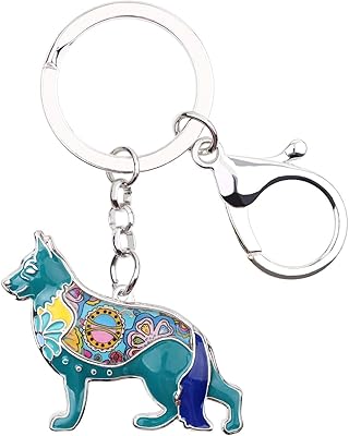 Duuwi acrylic brown German shepherd cute key holder pets keychain novelty gifts for women adolescent women.. DIAYTAR NIGERIA delivers on our promise of extensive selection and budget-friendly nationwide shipping.