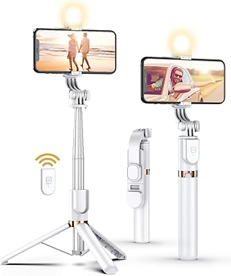 Selfie pole 51 -inch tripod with removable wireless remote control, extendable selfie pole with LED filling light, for iPhone 13/13 pro/12/11/11 pro/xs Max/xs/XR/X/8/7.. DIAYTAR NIGERIA: Where affordability meets variety, with thousands of products delivered in less than 8 days.