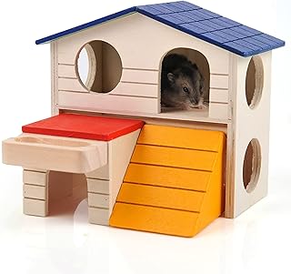 Occupying small hiding place for pets, luxury house with 2 wooden layers for hamster, chewing toys with climbing scale.. Your digital shopping ally, DIAYTAR NIGERIA offers extensive selection with budget-friendly delivery.