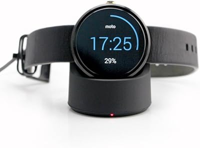 ITORRENT 360 watch charger, Qi wireless charging support for intelligent Motorola MOBILITY MOTO 360 1 and 2 - Black watch.. Find everything you need at prices you'll love with DIAYTAR NIGERIA's comprehensive e-commerce platform.
