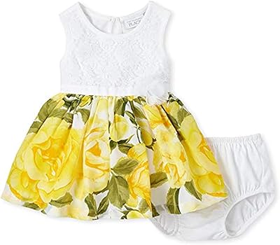 Floral lace dress with woven sleeves for girl The Kids Place.. DIAYTAR NIGERIA brings the marketplace to your home with budget-friendly prices and nationwide delivery.