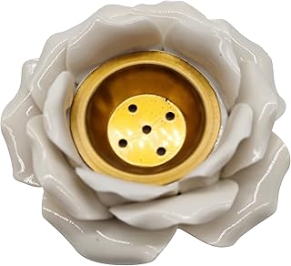 Ceramic burning in the shape of a bean love flower (white).. Join the movement — fast, affordable shopping only at DIAYTAR Nigeria.