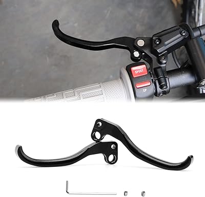Urlwall Brake clutch lever, 2 left and right swivel and right brake clutch stuck in aluminum, compatible with on Ron Light Bee Segway X260 X160 Dirt Bike Enduro - Black.. DIAYTAR NIGERIA delivers on convenience and affordability with our reliable nationwide shipping.