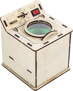 Toyvian 3D Washing Machine, Puzzle toy, Wooden educational craft model kit, construction toys, STEM experimentation projects.. Experience shopping freedom with DIAYTAR NIGERIA's vast selection and dependable nationwide shipping.