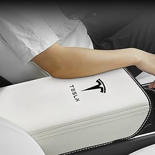 Proat car armrest box cover for Tesla 3 model y 2017-2022 2023, central control armrest decoration, car interior accessories (white).. Shop electronics, clothes, and everything in between on DIAYTAR Nigeria.