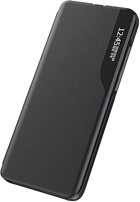 Oppo Reno7 5G shell, flap case with Smart View window with foldable crutch, Luxury leather phone case Oppo Reno7 5G - Black.. Join millions of satisfied shoppers using DIAYTAR Nigeria every day.