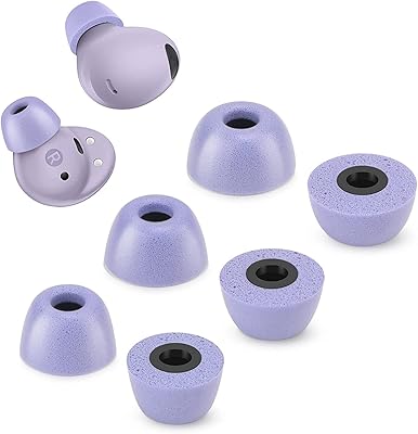 Memory foam tips compatible with the Galaxy Buds 2 Pro - 3 Foam headphones replacement for Galaxy Buds 2 Pro (Violet).. Shop with purpose at DIAYTAR NIGERIA and receive products at unbeatable prices within the week.